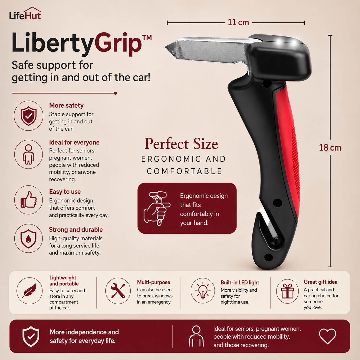 LibertyGrip™ | Heavy-Duty Auto Mobility Assist